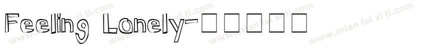 Feeling Lonely字体转换